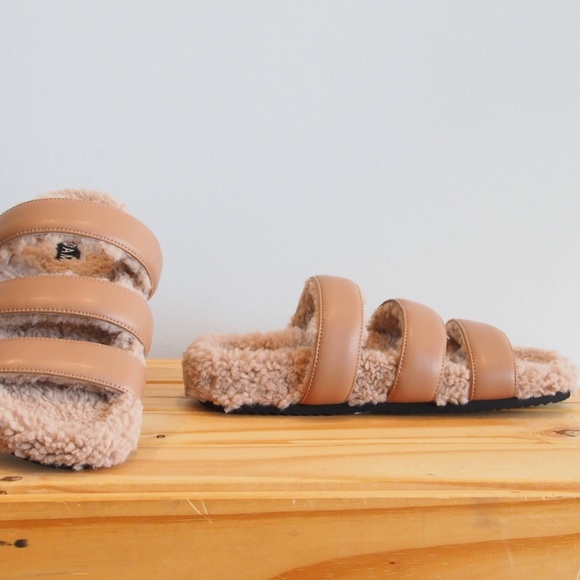 Fuzzy Three Strap, Nude - Picture 2 of 2